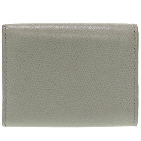 Christian Dior Tri-fold wallet leather gray Compact wallet