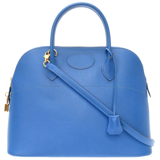 HERMES Handbag Courchevel Blue france Bored 35 unisex(Unisex) Used Authentic