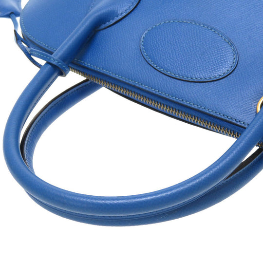 HERMES Handbag Courchevel Blue france Bored 35 unisex(Unisex) Used Authentic