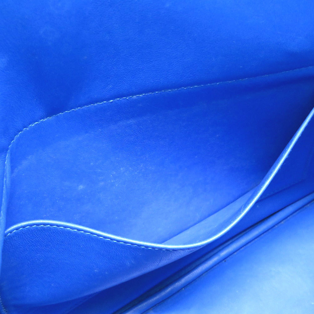 HERMES Handbag Courchevel Blue france Bored 35 unisex(Unisex) Used Authentic