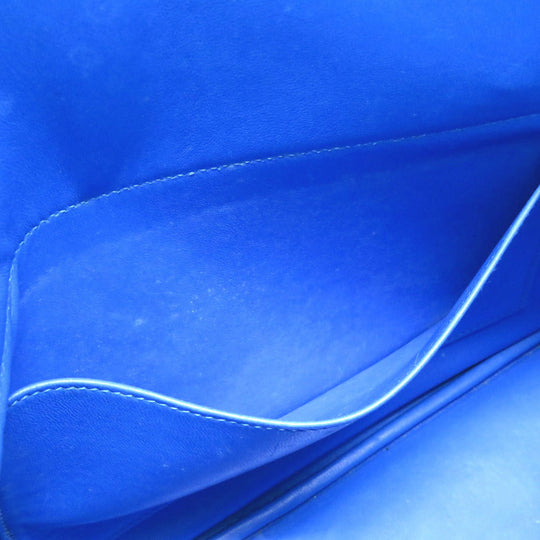 HERMES Handbag Courchevel Blue france Bored 35 unisex(Unisex) Used Authentic