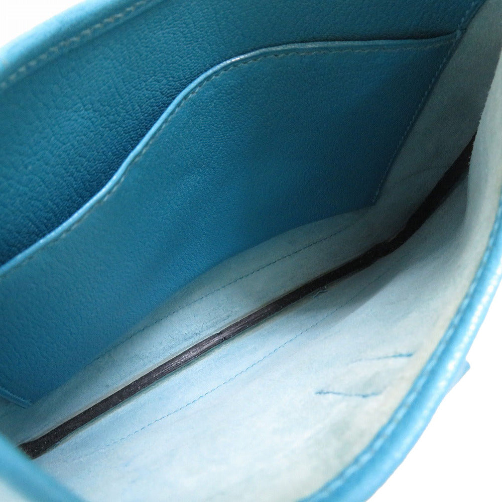 HERMES Shoulder Bag Shave Turquoise Trim 24 Women Used Authentic