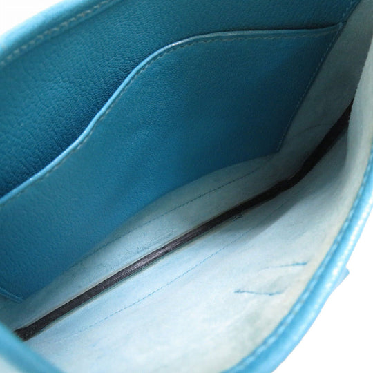 HERMES Shoulder Bag Shave Turquoise Trim 24 Women Used Authentic