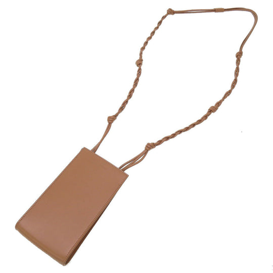 JIL SANDER Shoulder Bag JSMU840080 leather Brown Smartphone holder tangle small Women(Unisex) Used Authentic