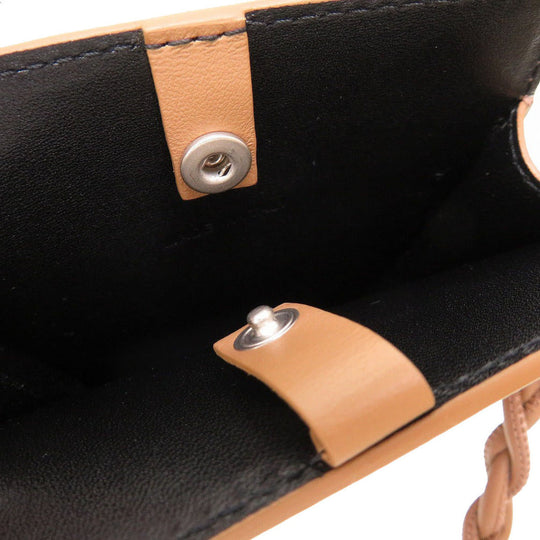 JIL SANDER Shoulder Bag JSMU840080 leather Brown Smartphone holder tangle small Women(Unisex) Used Authentic