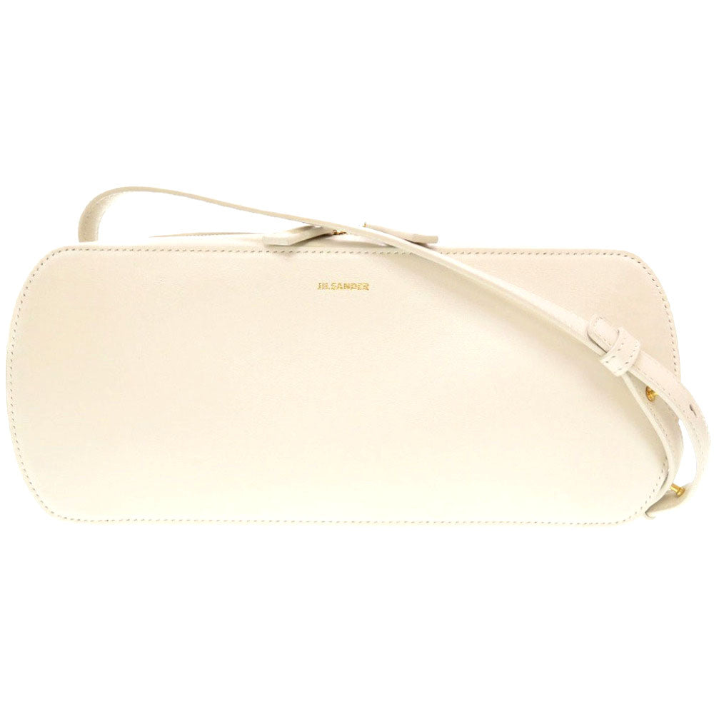 JIL SANDER Shoulder Bag JSWU853627 WUB69192N 109 leather white Women Used Authentic
