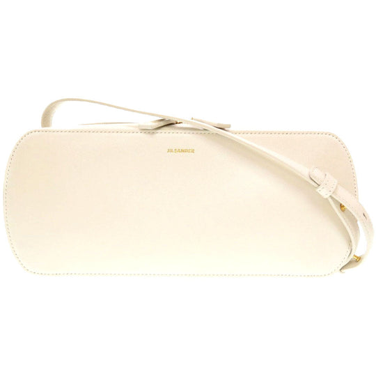 JIL SANDER Shoulder Bag JSWU853627 WUB69192N 109 leather white Women Used Authentic