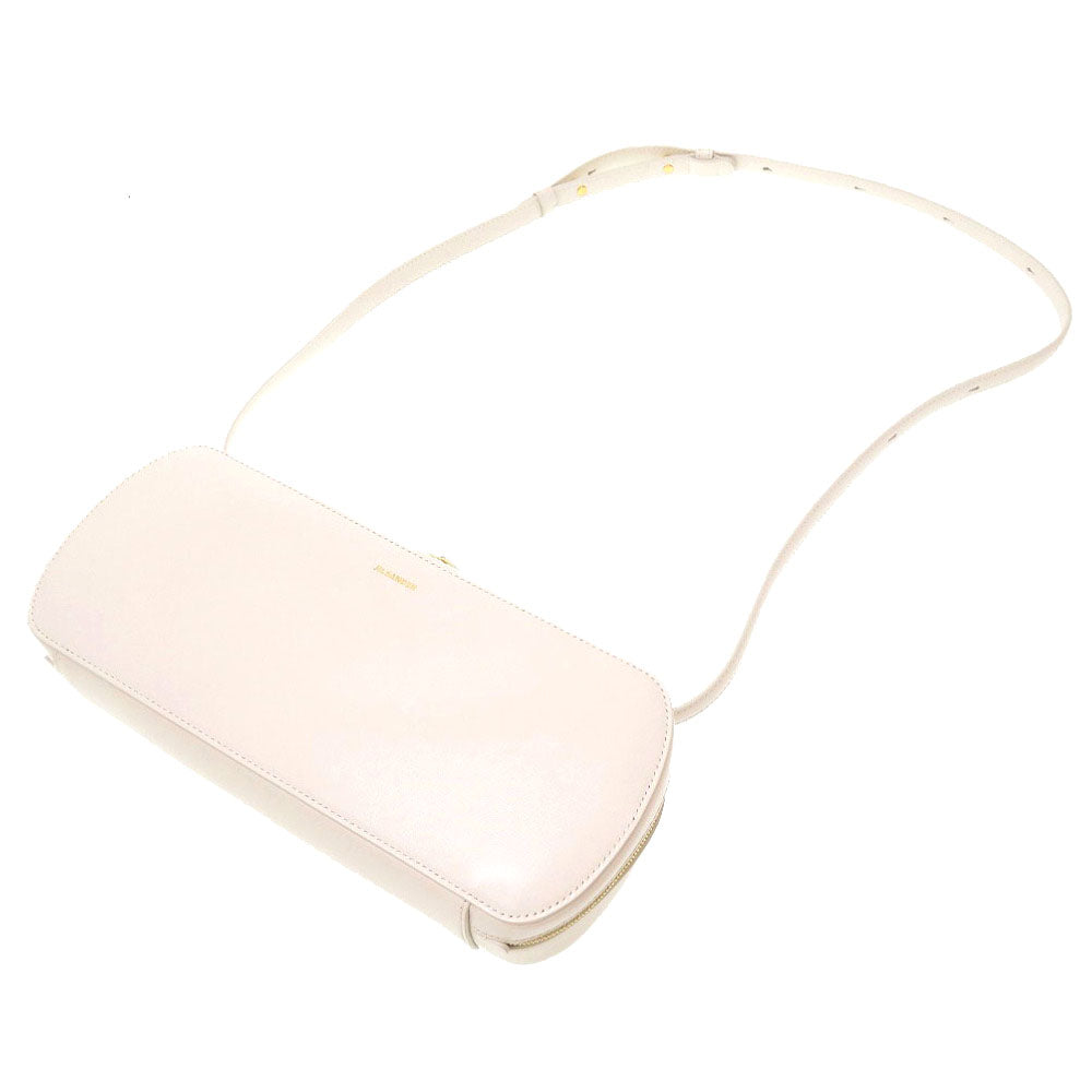 JIL SANDER Shoulder Bag JSWU853627 WUB69192N 109 leather white Women Used Authentic