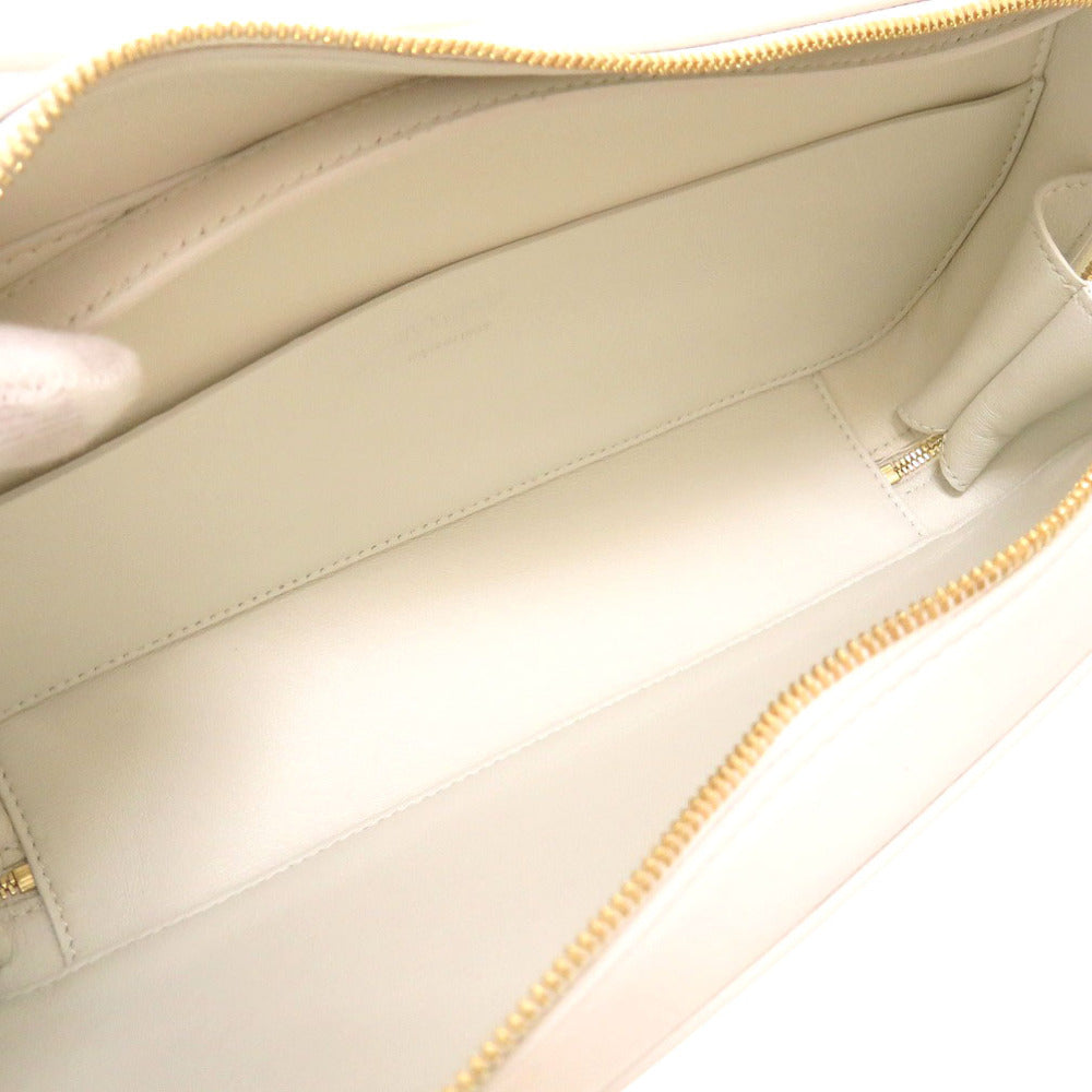 JIL SANDER Shoulder Bag JSWU853627 WUB69192N 109 leather white Women Used Authentic