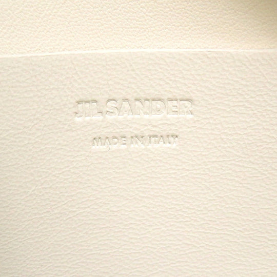 JIL SANDER Shoulder Bag JSWU853627 WUB69192N 109 leather white Women Used Authentic