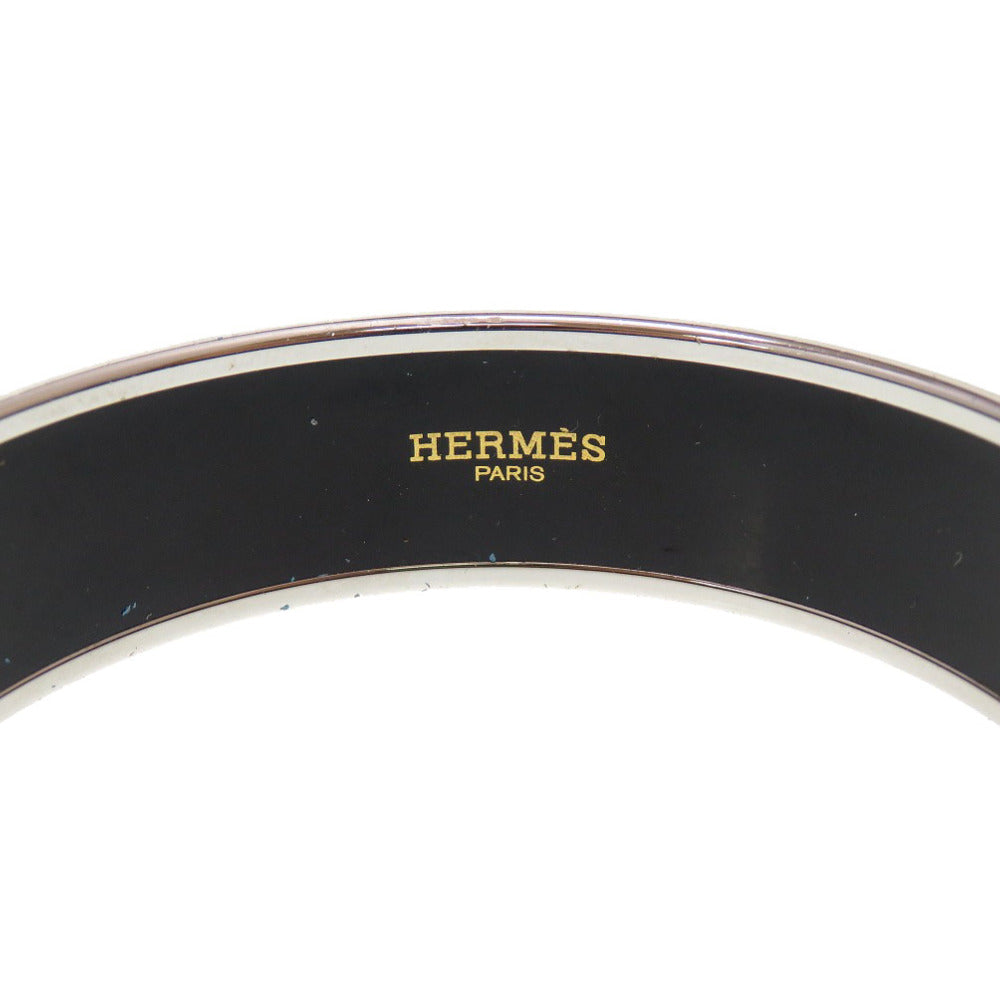 HERMES Bangle metal purple Email GM Curry Sho Cloisonne Women Used Authentic