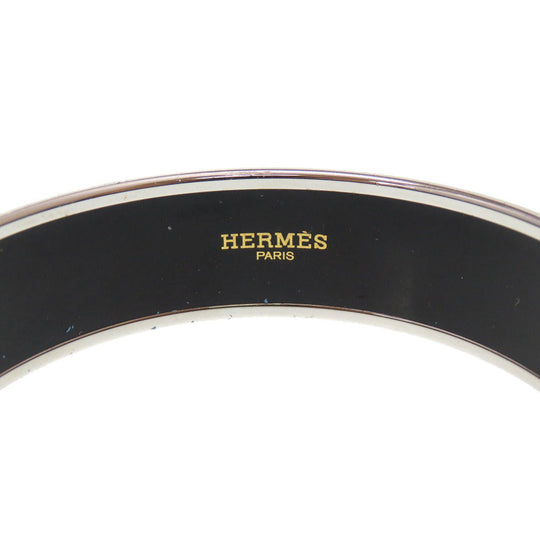 HERMES Bangle metal purple Email GM Curry Sho Cloisonne Women Used Authentic