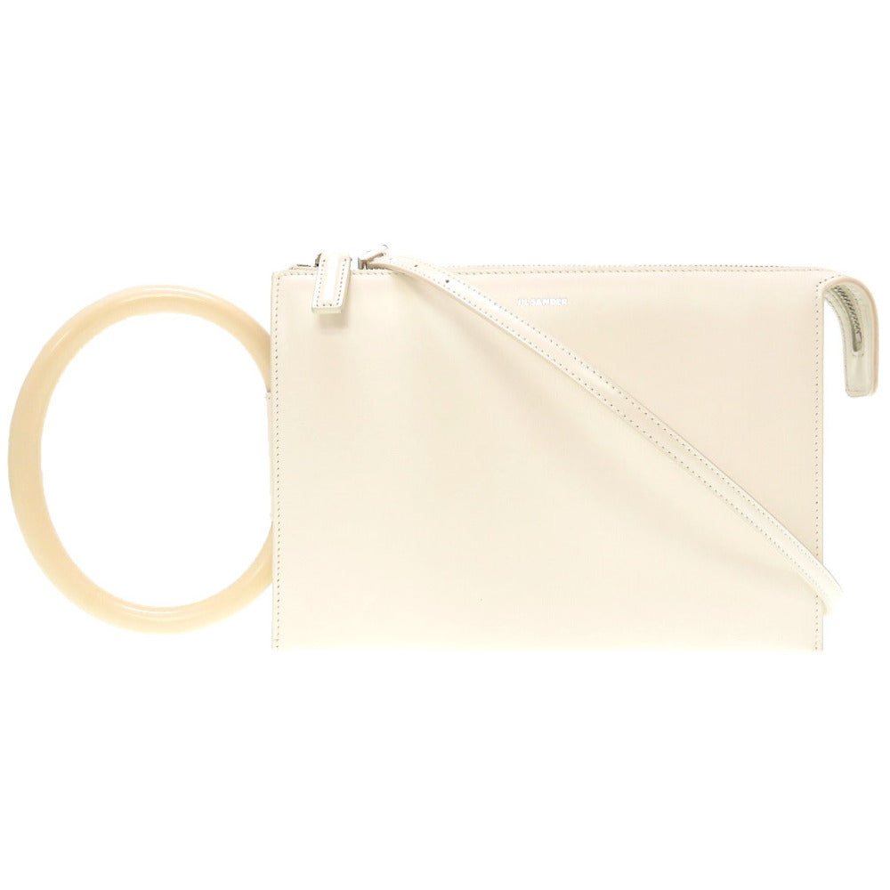 JIL SANDER Handbag JSWQ856413 leather white 3WAY TOOTIE Women Used Authentic