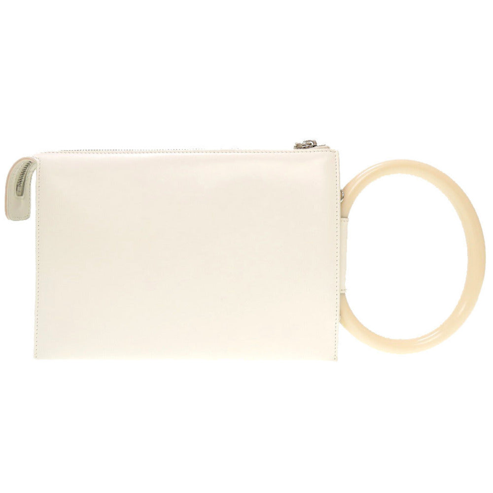 JIL SANDER Handbag JSWQ856413 leather white 3WAY TOOTIE Women Used Authentic