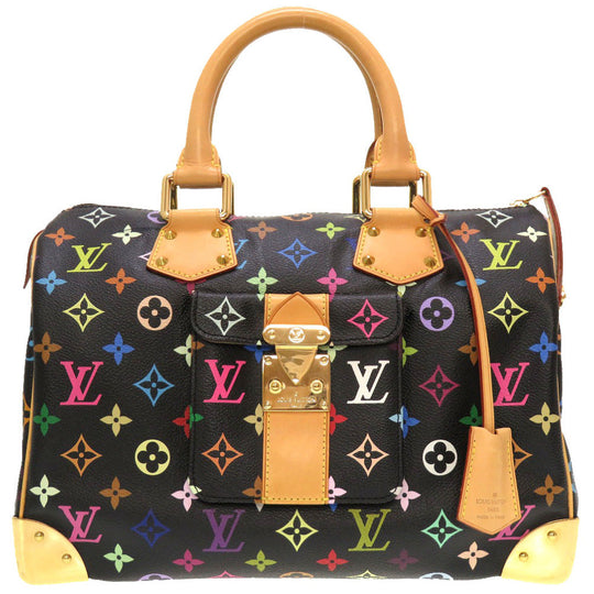 LOUIS VUITTON Handbag M92642 Monogram multicolor Noir Monogram multicolor Speedy 30 Women Used Authentic