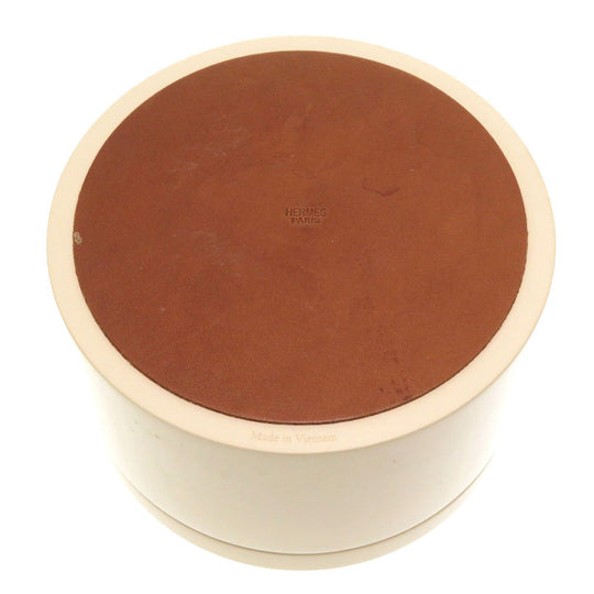 HERMES Other accessories Wood Ivory multi case lacquered Women Used Authentic