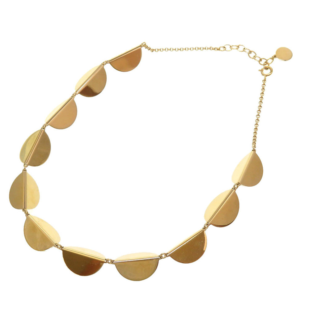 Dior choker metal gold Women Used Authentic