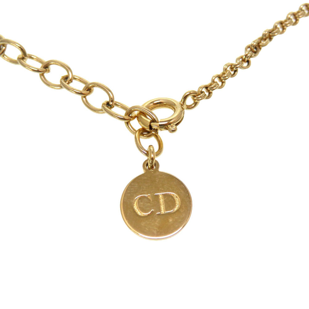 Dior choker metal gold Women Used Authentic