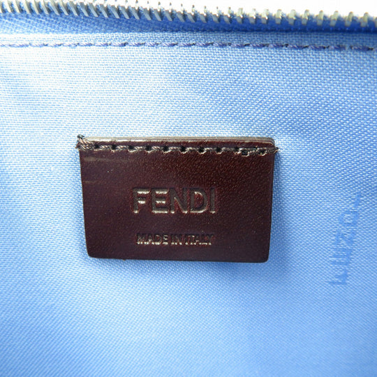 FENDI Pouch 8M0341 leather blue Multi studs Women Used Authentic