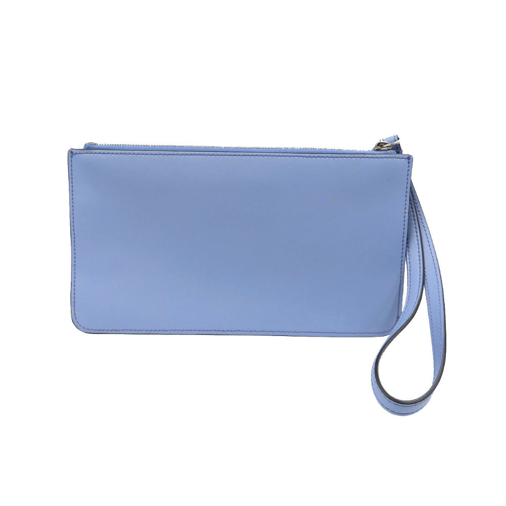 FENDI Pouch 8M0341 leather blue Multi studs Women Used Authentic
