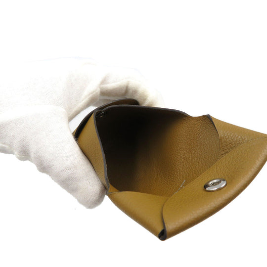 HERMES Coin case Shave bronze Bastia Women Used Authentic