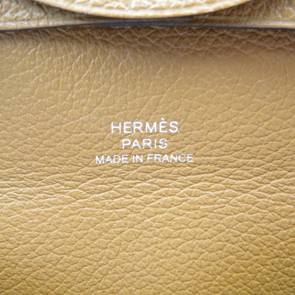 HERMES Coin case Shave bronze Bastia Women Used Authentic