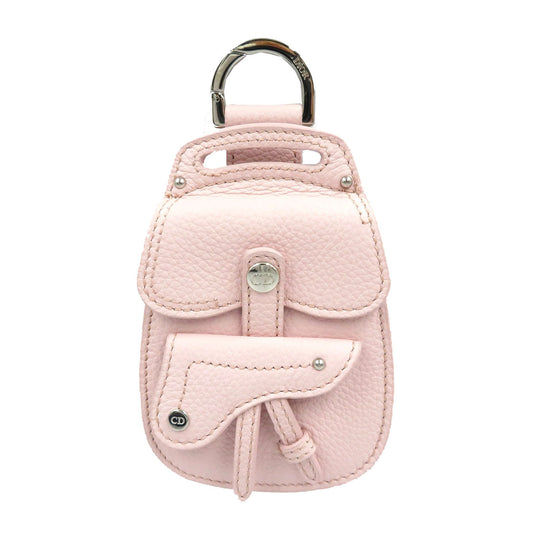 Christian Dior key ring leather pink Women Used Authentic