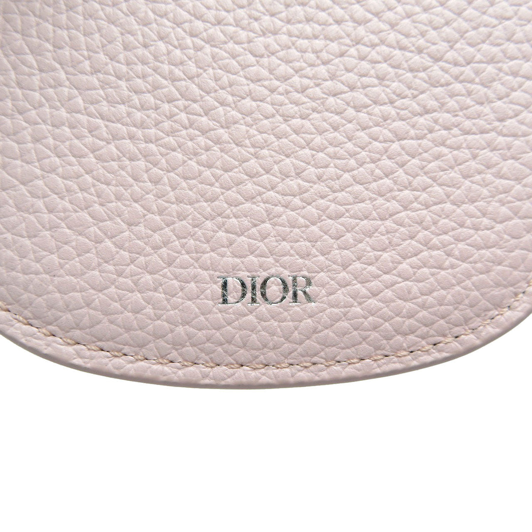 Christian Dior key ring leather pink Women Used Authentic