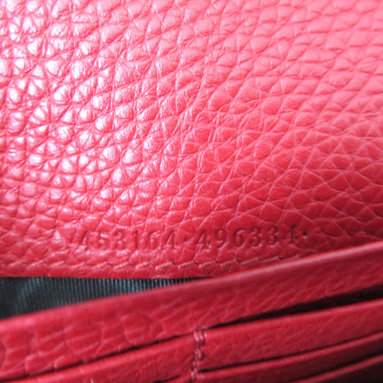 GUCCI Long Wallet Purse 453164 leather Red Animalier Continental Wallet Women Used Authentic