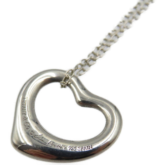 TIFFANY&Co. Necklace Silver925 Silver Open heart Women Used Authentic