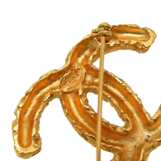 CHANEL Brooch metal gold COCO Mark Lava unisex(Unisex) Used Authentic