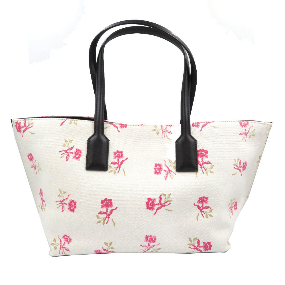 LOEWE Tote Bag Canvas, Leather white Women Used Authentic