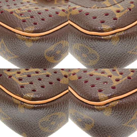 LOUIS VUITTON Handbag M95183 Monogram Perfo Fuchsia Monogram Perfo Pochette Accessories Women Used Authentic