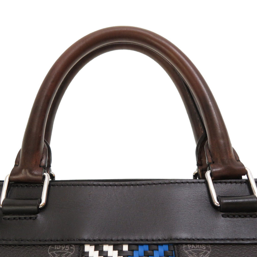 Berluti Tote Bag leather black Ulysse Small mens Used Authentic