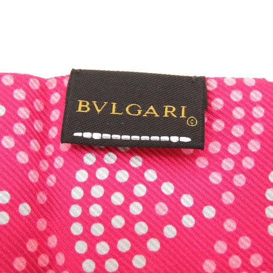 BVLGARI scarf silk pink Serpenti Women Used Authentic