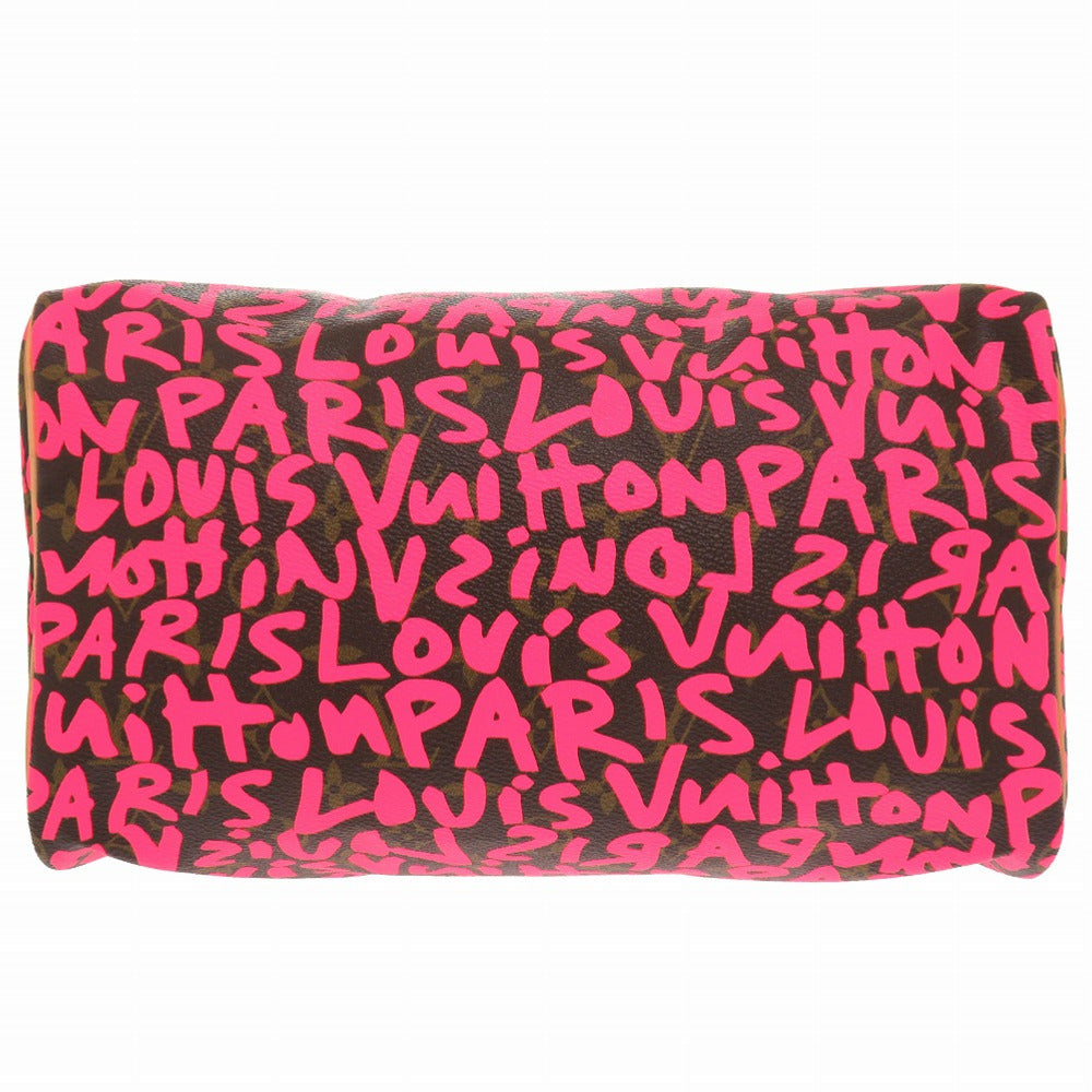 LOUIS VUITTON Handbag M93704 Monogram canvas Fuchsia Monogram graffiti Speedy 30 Women Used Authentic