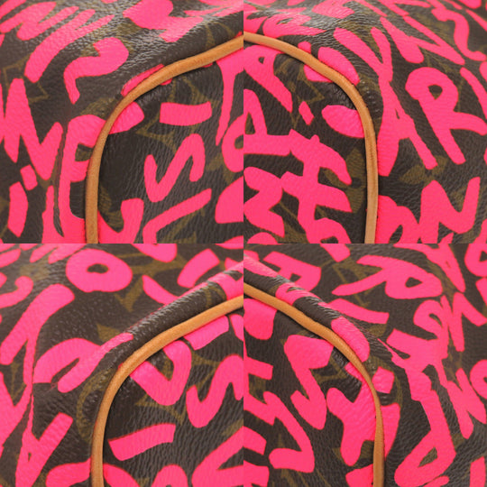 LOUIS VUITTON Handbag M93704 Monogram canvas Fuchsia Monogram graffiti Speedy 30 Women Used Authentic