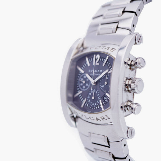 BVLGARI Watches Mechanical Automatic AA44SCH Stainless Steel gray Mechanical Automatic Assioma Chrono gray dial mens Used Authentic