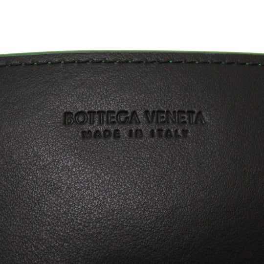 BOTTEGAVENETA Clutch bag leather green Triangle Women Used Authentic