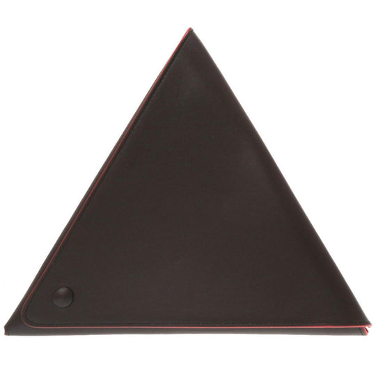 BOTTEGAVENETA Clutch bag leather black Triangle Women Used Authentic