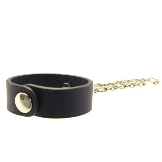 HERMES key ring leather Navy Glove holder unisex(Unisex) Used Authentic