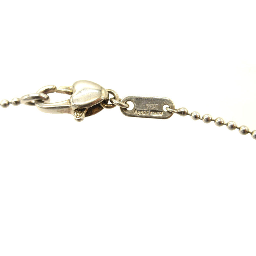 GUCCI Necklace Silver925 Silver Ball Chain Heart Women Used Authentic