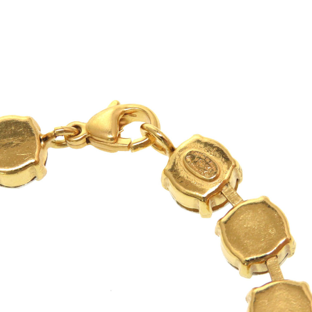 CHANEL bracelet Rhinestone gold COCO Mark vintage Women Used Authentic