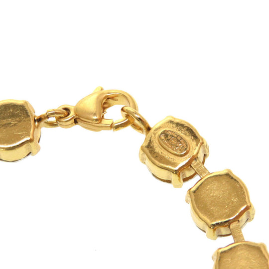 CHANEL bracelet Rhinestone gold COCO Mark vintage Women Used Authentic