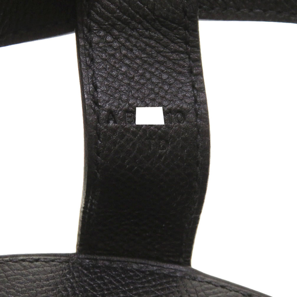 HERMES Shoulder Bag Epsom black Muzaldine Women Used Authentic