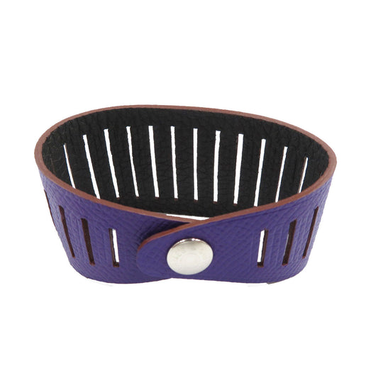 HERMES bracelet Epsom , Togo Anemone petite ash bracelet Women Used Authentic