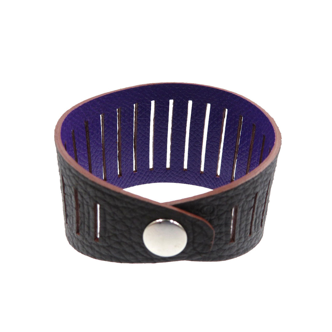 HERMES bracelet Epsom , Togo Anemone petite ash bracelet Women Used Authentic