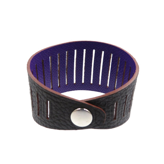 HERMES bracelet Epsom , Togo Anemone petite ash bracelet Women Used Authentic