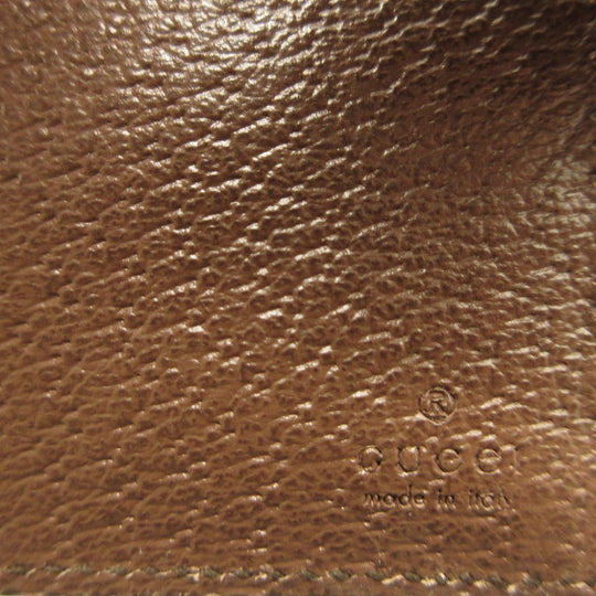 GUCCI Card Case 699353 GG canvas, leather beige Compact wallet Ofidia GG Marmont Women Used Authentic