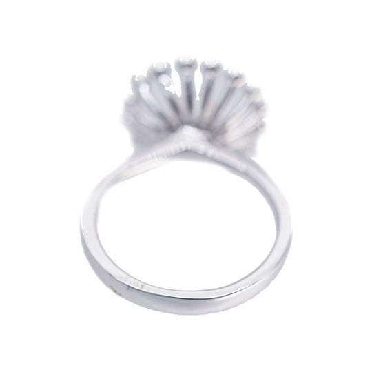 MIKIMOTO Ring Pearl, Silver925 Silver Perlita Pearl 0.2" Women M Used Authentic